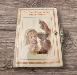 Vintage 1974 My First Communion Prayer Book With Rosary  - Picture 1 of 4