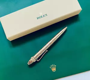 Rolex Vintage-Style Palladium-Finish Ballpoint Pen, New Boxed, Exclusive Ad Gift - Picture 1 of 8