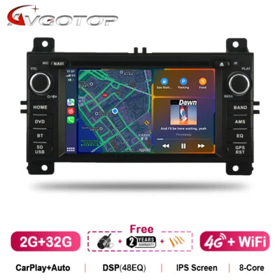 2+32GB 8Core 6.2" Android 14 Für Jeep Grand Cherokee WK2 2012- 2013 Carplay Auto - Bild 1 von 4