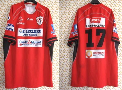 Maillot Rugby Saint Nazaire Airbus Porté #17 vintage FFR Proact - XXXL - Photo 1/4