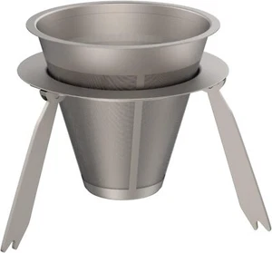 Pour Over Coffee Dripper Titanium Slow Drip Filter Metal Cone... - Picture 1 of 8