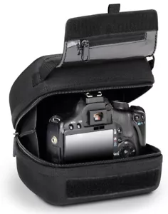 USA Gear Hard Shell DSLR Camera Case (Black) With Molded EVA Protection,….F/Ship - Picture 1 of 5