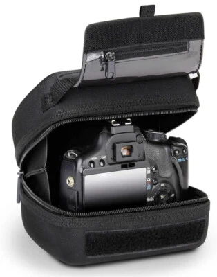 USA Gear Hard Shell DSLR Camera Case (Black) With Molded EVA Protection,….F/Ship - Image 1 of 4