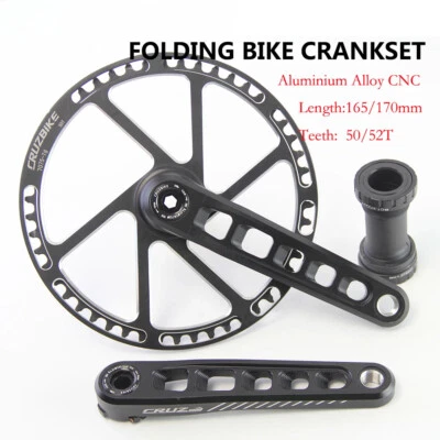 Juego de bielas plegables ultraligeras 165/1705 mm manivela técnica hueca platos individuales Foto 1 de 4