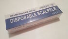 10 Disposable Scalpels #22 Surgical Sterile Plastic Handle Sterility Guaranteed