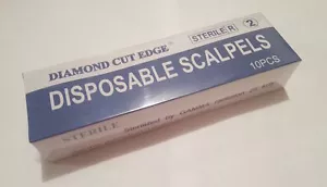 10 bisturi usa e getta #11 chirurgici sterili manico plastica sterilità garantita - Foto 1 di 2