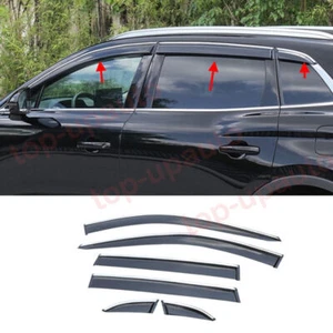 6P For Lincoln Nautilus 2019-2022 ABS Window Vent Visor Sun Rain Deflector Guard - Picture 1 of 9