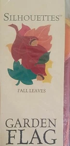 NEU MIT ETIKETT HERBST FALLENDE BLÄTTER EICHEL AUSGESCHNITTENE FLAGGE grün braun orange 13X18  - Bild 1 von 1