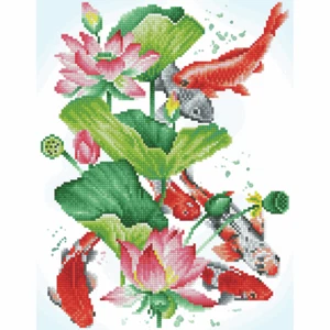Diamond Dotz - Diamond Painting Kit - Koi Portrait 32cm x 41cm - Picture 1 of 2