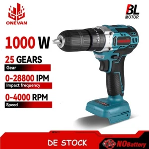 Bürstenloser Akku-Schlagbohrschrauber für Makita 18V Akkuschrauber Bohrschrauber - Bild 1 von 13