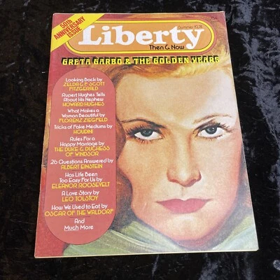 Liberty Then & Now Magazine Summer 1974 Greta Garbo & The Golden Years Foto 1 de 4