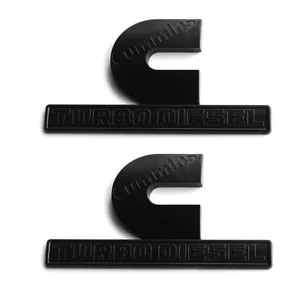 2Pack Compatible with Cummins Turbo Emblem Badge 2500 3500 Emblem Matte Big A... - Picture 1 of 6