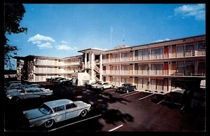 Postkarte Atlanta Travel Lodge Außenseite, alte Autos, Atlanta, GA UNP - Bild 1 von 2