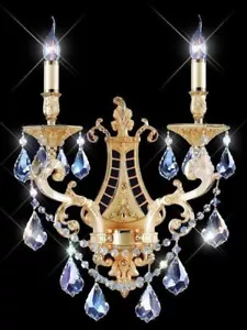 High Quality Asfour Crystal Wall sconce Foyer Bathroom Dining Room Light Fixture - Picture 1 of 2