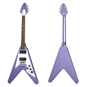 Epiphone Inspired by Gibson Kirk Hammett 1979 Flying V Purple Metallic w/Case - Picture 1 of 14