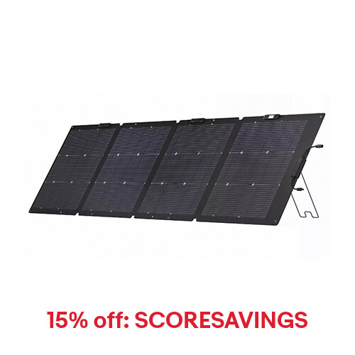 EcoFlow 220W Bifacial Solar Panel Kit Waterproof IP68 for Outdoor Camping RV