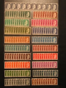D. Reich, Segunda Guerra Mundial, Adolf Hitler, 1 Pfg. - 80 libras por juego de 10 ** - Imagen 1 de 2