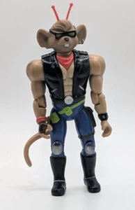 1993 BIKER MICE FROM MARS THROTTLE ACTION FIGURE 5.5" TALL GALOOB VINTAGE - Picture 1 of 2