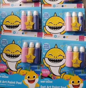 Baby Shark Pinkfong 4PACK LOT of Coloring Book & Art Pad Painting NEW gift - Picture 1 of 8