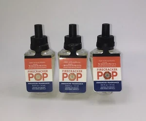 Menge 3 Bath & Body Works Firecracker Pop Wandblume Nachfüllbirnen - Versand KOSTENLOS! - Bild 1 von 1