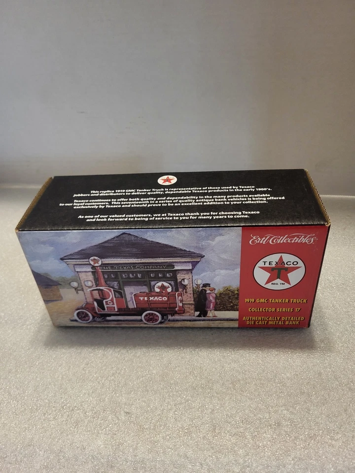 2000 Ertl Collectables Texaco 1919 GMC Tanker Truck Die-Cast Series 17 Bank Nib - Image 1 of 4
