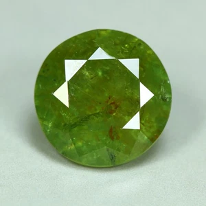 2.70 Cts_Round Brilliant Cut_100 % Natural Green Demantoid Garnet_Namibia - Picture 1 of 3