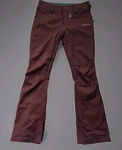 Volcom Species Stretch Pant Damen Medium Burgundy Slim Fit Snowboard Ski Hose - Bild 1 von 17