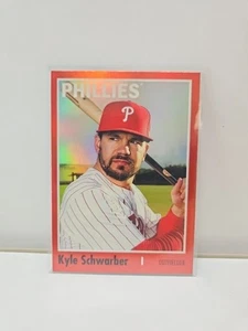 2024 Topps Archives Red Hot Foil #163 Kyle Schwarber /50 - Philadelphia Phillies - Bild 1 von 2
