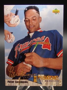 1993 Upper Deck Peter Gammons Inside the Numbers #460 David Justice MINT - Bild 1 von 2