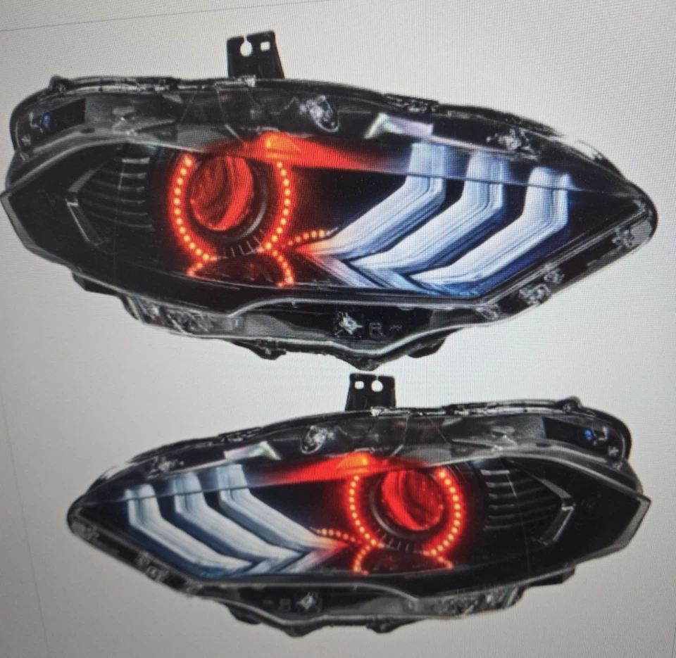 ORACLE Lighting 2018-2022 Fits Ford Mustang LED Headlight Halo Kit 1347-003 RED - Image 1 of 4