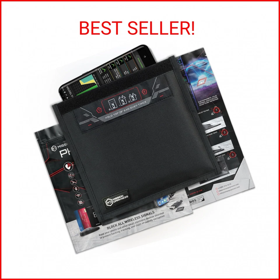 Non Window Faraday Bag PHONES 5th Gen Shielding Law Enforcement