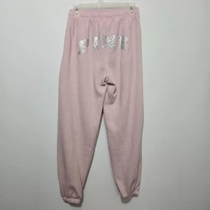 Pantalón de chándal Victorias Secret ROSA Y2K con logotipo trasero talla XS corto cónico preppy - Imagen 1 de 10