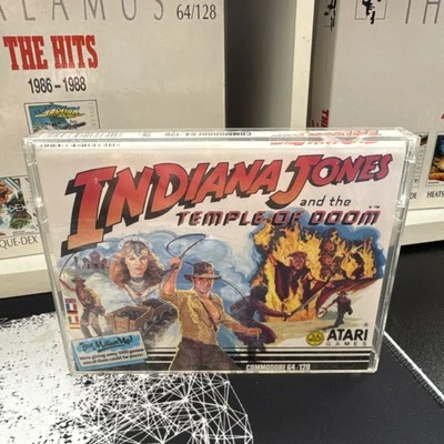 🕹 Commodore 64 -Indiana Jones Temple of Doom- Game By U.S Gold -VGC- 1985 - Image 1 of 4
