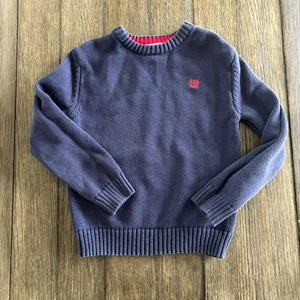 Chaps Boys XXS 4/5 Blue Knit Crewneck Sweater - Picture 1 of 5