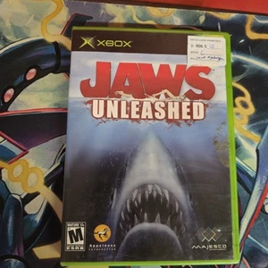 Jaws Unleashed (Microsoft Original Xbox, Complete CIB w/ Manual) Tested - Picture 1 of 3