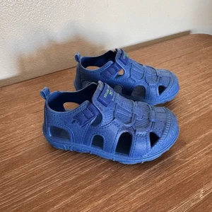 Sandalias sin cordones Stride Rite 360 azules para niños cómodas de goma talla 8 sin cordones - Imagen 1 de 6