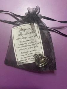 1x Antik Stil ENGEL IN MEINEM HERZEN Gebetskasten Mini Charm Wächter Ganz - Bild 1 von 11