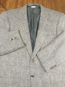 Brioni Light Grey Silk & Wool Suit Coat Size 42R Italian Jacket Blazer 2 Button  - Picture 1 of 24