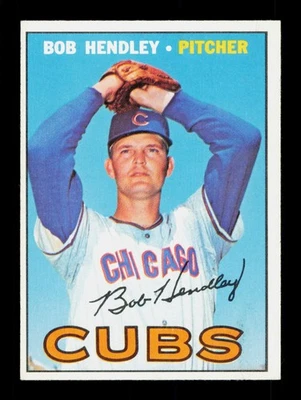 1967 Topps #256 Bob Hendley Chicago Cubs NMINT - Image 1 of 2