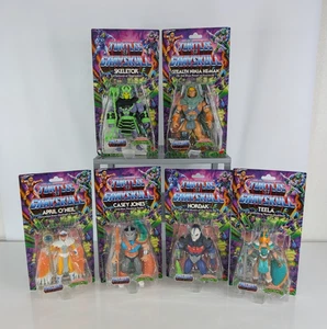 MOTU TMNT Turtles Of Grayskull Lot Skeletor April Oneil Hordak Casey Jones Teela - Picture 1 of 9