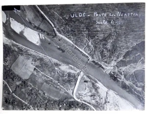 WWII Fotografia aerea Località Ulog Ponte sul fiume Neretva in Bosnia - 1941 ca. - Picture 1 of 1