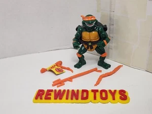 Vintage Teenage Mutant Ninja Turtles TMNT Talkin Talking Michelangelo Figure - Picture 1 of 10