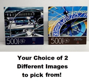 500pc PUZZLE JIGSAW 4 DESIGNS PRAGUE CLOCK WHEEL VOLANT NEW FREE SHIPPING - Picture 1 of 7