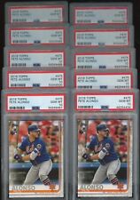 Investor Lot Of (10) 2019 Topps #475 Pete Alonso Mets RC Rookie PSA 10