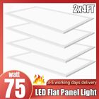 2x4Ft 75W LED Panel Light Kitchen Drop Ceiling Panel Troffer Fixture 100-277v