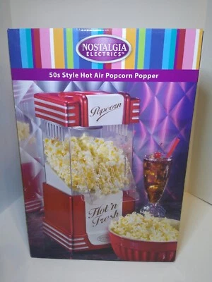 Nostalgia Electrics Hot Air Retro Series Popcorn Popper New Open Box  - Image 1 of 4