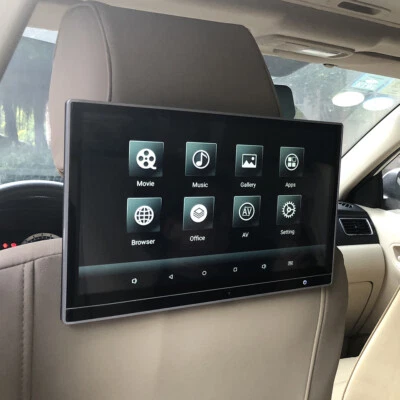 Rear TV Screen For Porsche Panamera With Logo Android Car Headrest Seat Monitor - Image 1 of 4