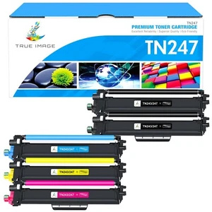 TRUE IMAGE TN-243CMYK Toner Value Pack Compatible for Brother TN243CMYK TN247 TN - Picture 1 of 4