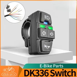 Ebike Headlight Horn Turning Light Switch DK336 for Electric Bike Motorcycle - Picture 1 of 10