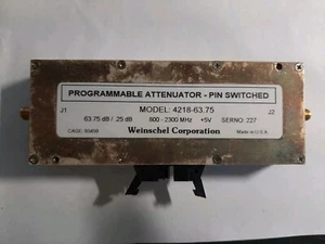 AEROFLEX WEINSCHEL SOLID STATE PROGRAMMABLE ATTENUATOR 800-2300 MHz 4218-63.75 - Picture 1 of 4